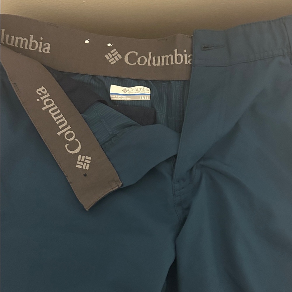 Columbia Teal Golf short